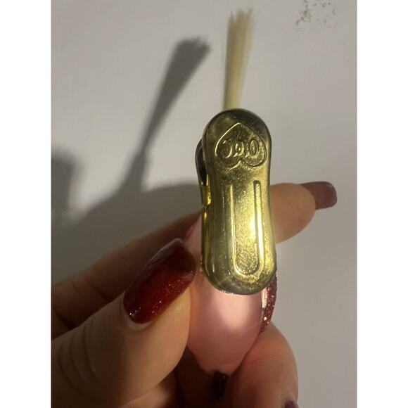 Old World Christmas Clip On Feathered Bird Beautiful! Pink White Tail - Picture 7 of 9